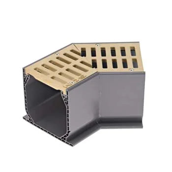 NDS 5303 - Mini Channel Fabricated 45 Degree Elbow With Grate - Sand