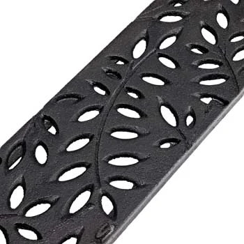 NDS 554CI - 1FT Mini Channel Botanical Grate - Cast Iron
