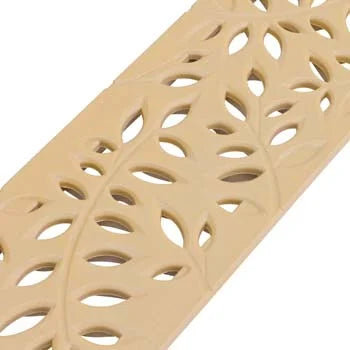 NDS 554S - 3FT Mini Channel Decorative Botanical Grate - Sand