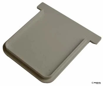 NDS 712 - 3" Inch Pro Series Channel Drain End Cap Light Gray