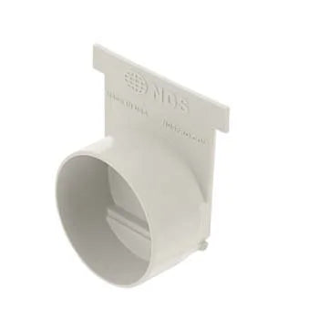 NDS 713 - 3" Inch Pro Series Channel Drain End Cap/End Outlet Light Gray