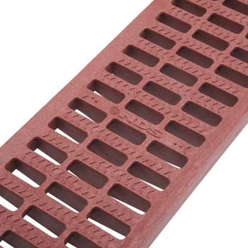 NDS 818 - 5" Inch x 20" Inch Pro Series Channel Drain Grate - Brick Red