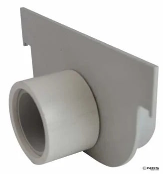 NDS 821 - 5" Shallow Profile Channel Drain End Cap/End Outlet