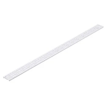 NDS 9251 - 3FT Slim Channel Grate with Square Design - White