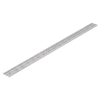 NDS 9253 - 3FT Slim Channel Grate with Square Design - Gray