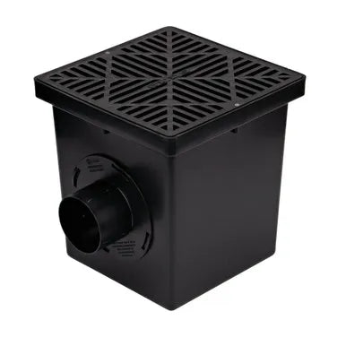 NDS 1200BLKIT - 12IN Catch Basin Kit - Black Grate
