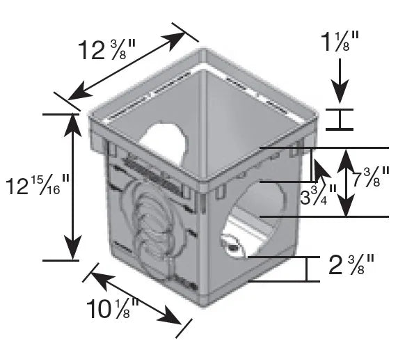 NDS 1200 - 12" Catch Basin (2 Openings)