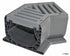 NDS 2301 -  Spee-D 7" Inch Fabricated Channel Drain 45° Degree Elbow with Grate - Gray