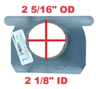 NDS 246 - Spee-D Channel 2IN Spigot End Outlet - Gray