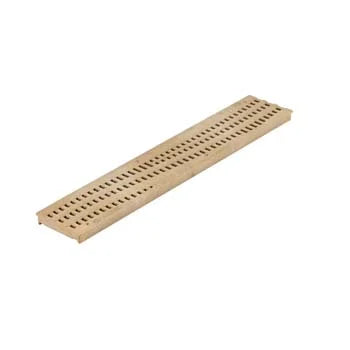 NDS 253S - 2FT Spee-D Channel Decorative Wave Grate - Sand