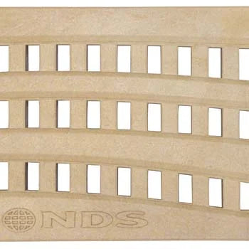 NDS 253S - 2FT Spee-D Channel Decorative Wave Grate - Sand