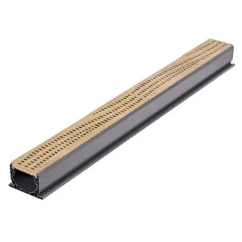 NDS 253S - 2FT Spee-D Channel Decorative Wave Grate - Sand