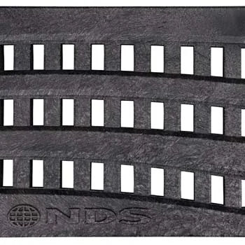 NDS 253 - 2FT Spee-D Channel Decorative Wave Grate - Black