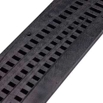 NDS 253 - 2FT Spee-D Channel Decorative Wave Grate - Black