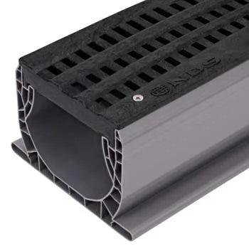 NDS 253 - 2FT Spee-D Channel Decorative Wave Grate - Black