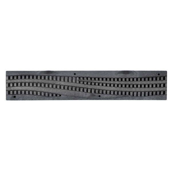 NDS 253 - 2FT Spee-D Channel Decorative Wave Grate - Black