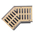 NDS 5303 - Mini Channel Fabricated 45 Degree Elbow With Grate - Sand