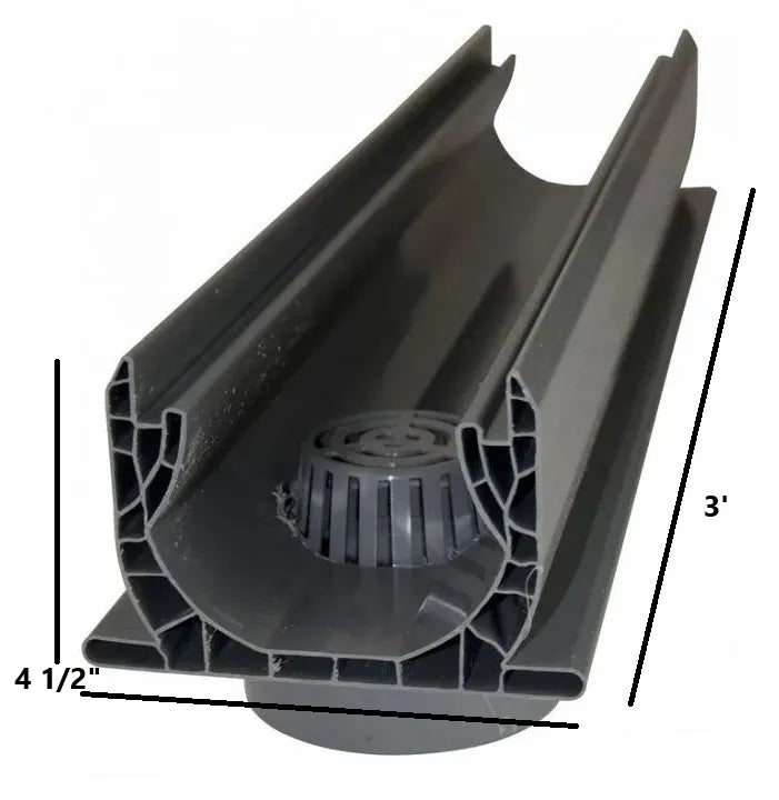 NDS 550 - 3FT Mini Channel With 2" Spigot Bottom Outlet