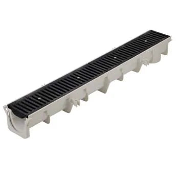 NDS 663 - 2FT Dura Channel Grate - Black