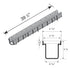 NDS 710 - 3" Inch Pro Series Channel Drain (1 Meter)