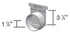 NDS 713 - 3" Inch Pro Series Channel Drain End Cap/End Outlet Light Gray