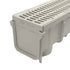 NDS 764 -3" Inch Pro Series Channel Drain Kit with Plastic Grates, End Caps/Outlet (1 Meter)
