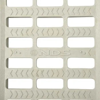NDS 814 - 5" Inch x 20" Inch Pro Series Channel Drain Grate - Gray
