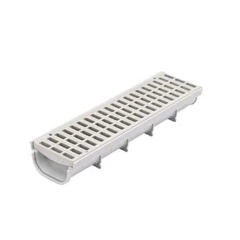 NDS 819 - 5" Inch x 20" Inch Pro Series Channel Drain Grate - White