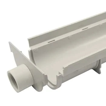 NDS 821 - 5" Shallow Profile Channel Drain End Cap/End Outlet