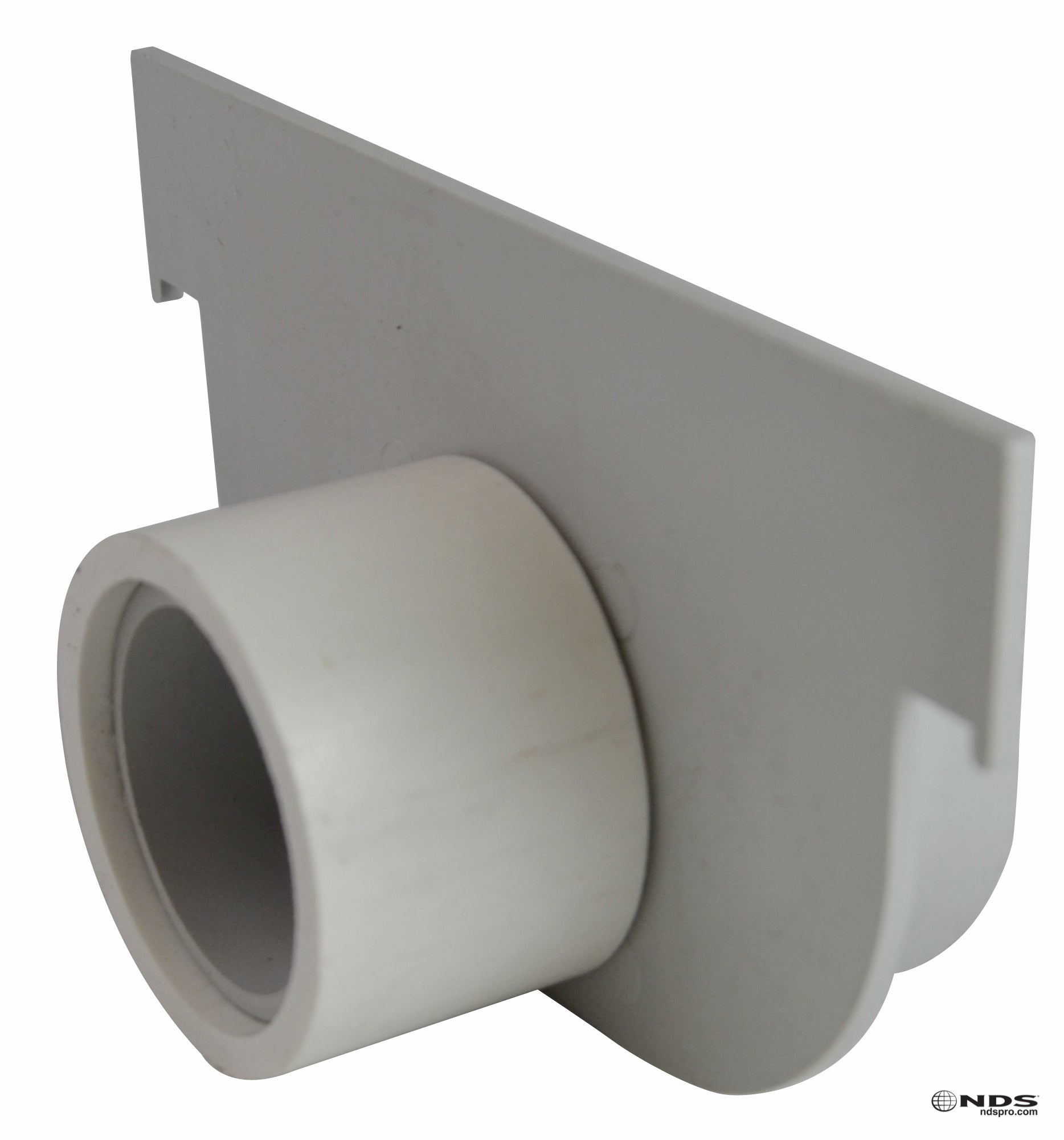NDS 821 - 5" Shallow Profile Channel Drain End Cap/End Outlet