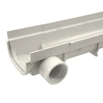 NDS 822 - 5" Shallow Profile Channel Drain Side Outlet