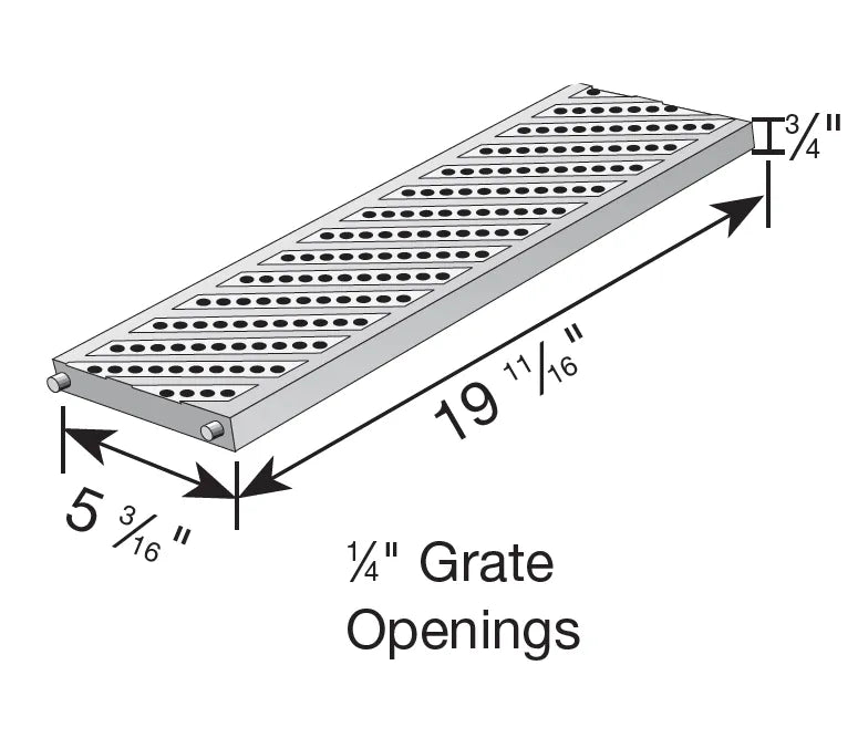 NDS 826 - 5" Inch x 20" Inch Pro Series Channel Drain Grate (Pedestrian Traffic)