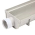 NDS 831 - 8" Pro Series Channel Drain Shallow Profile End Cap / 3" S&D SPT Knockout End Outlet