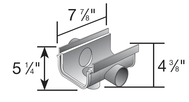 NDS 832 - 8" Pro Series Shallow Profile Side Outlet
