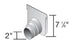 NDS 834 - 8" Pro Series Deep Profile End Cap/End Outlet