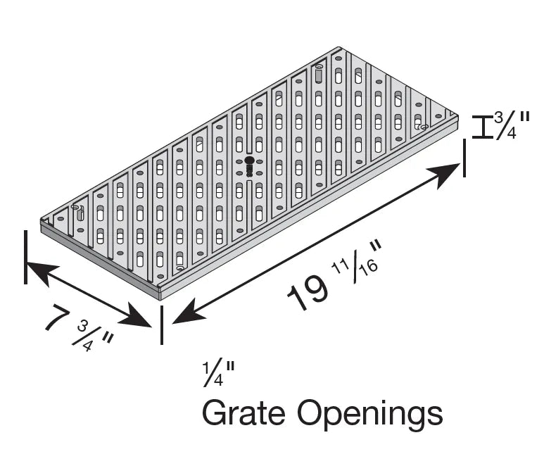 NDS 836 - 8" Pro Series Channel Grate (Pedestrian Traffic)