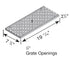 NDS 836 - 8" Pro Series Channel Grate (Pedestrian Traffic)