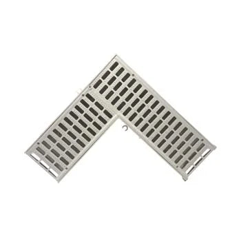 NDS 861 - 5" Pro Series Deep Profile Grate and Channel Drain 90 - Degree Elbow