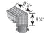 NDS 862 - 5" Pro Series Deep Profile Grate and Channel Drain 45-Degree Elbow
