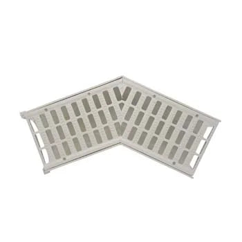 NDS 862 - 5" Pro Series Deep Profile Grate and Channel Drain 45-Degree Elbow