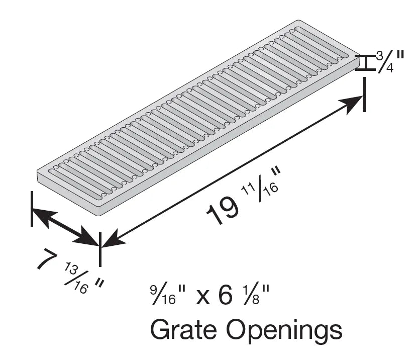 NDS 888 - 12" Pro Series Ductile Iron Heavy Traffic Channel Grate