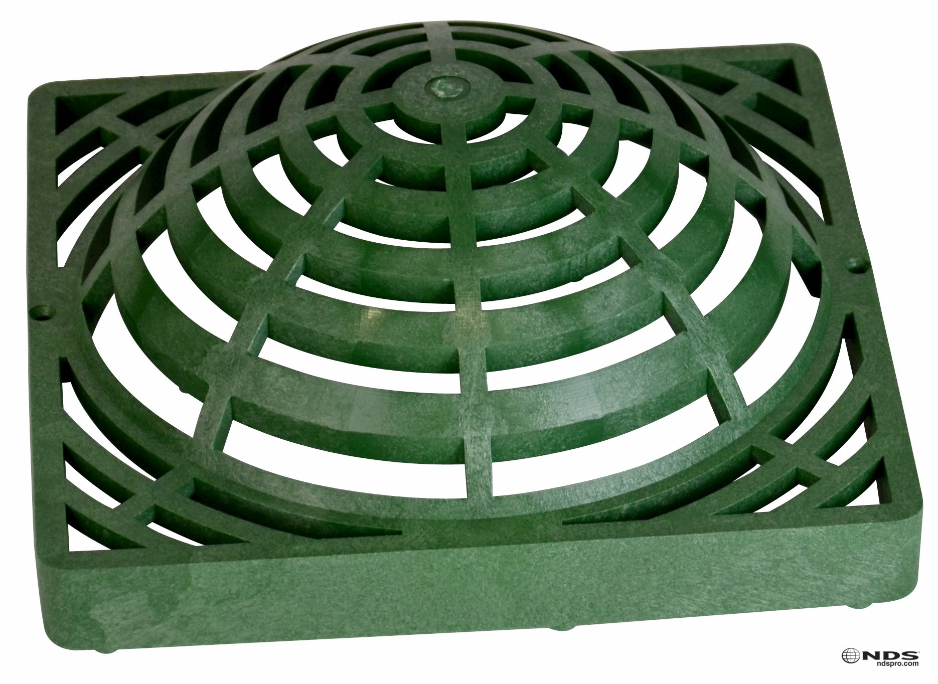 NDS 1280 - 12IN Square Catch Basin Atrium Grate - Green