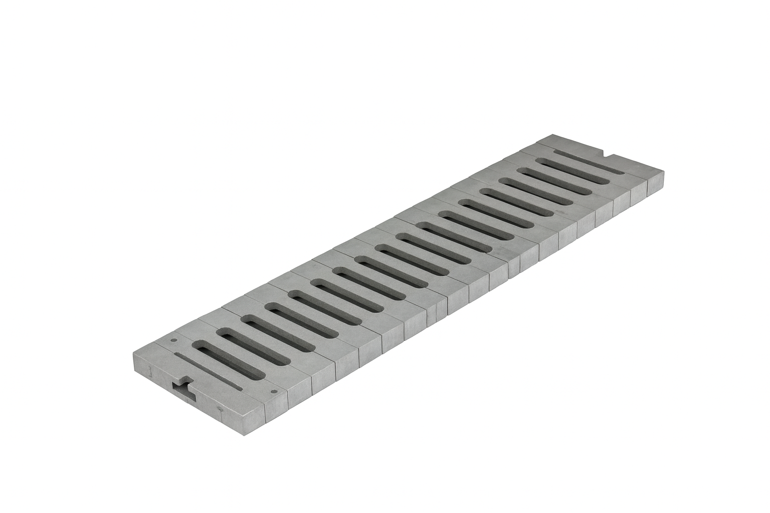 NDS 828 - 5" Inch x 20" Inch Pro Series Channel Drain Grate (Heavy Traffic) Gray