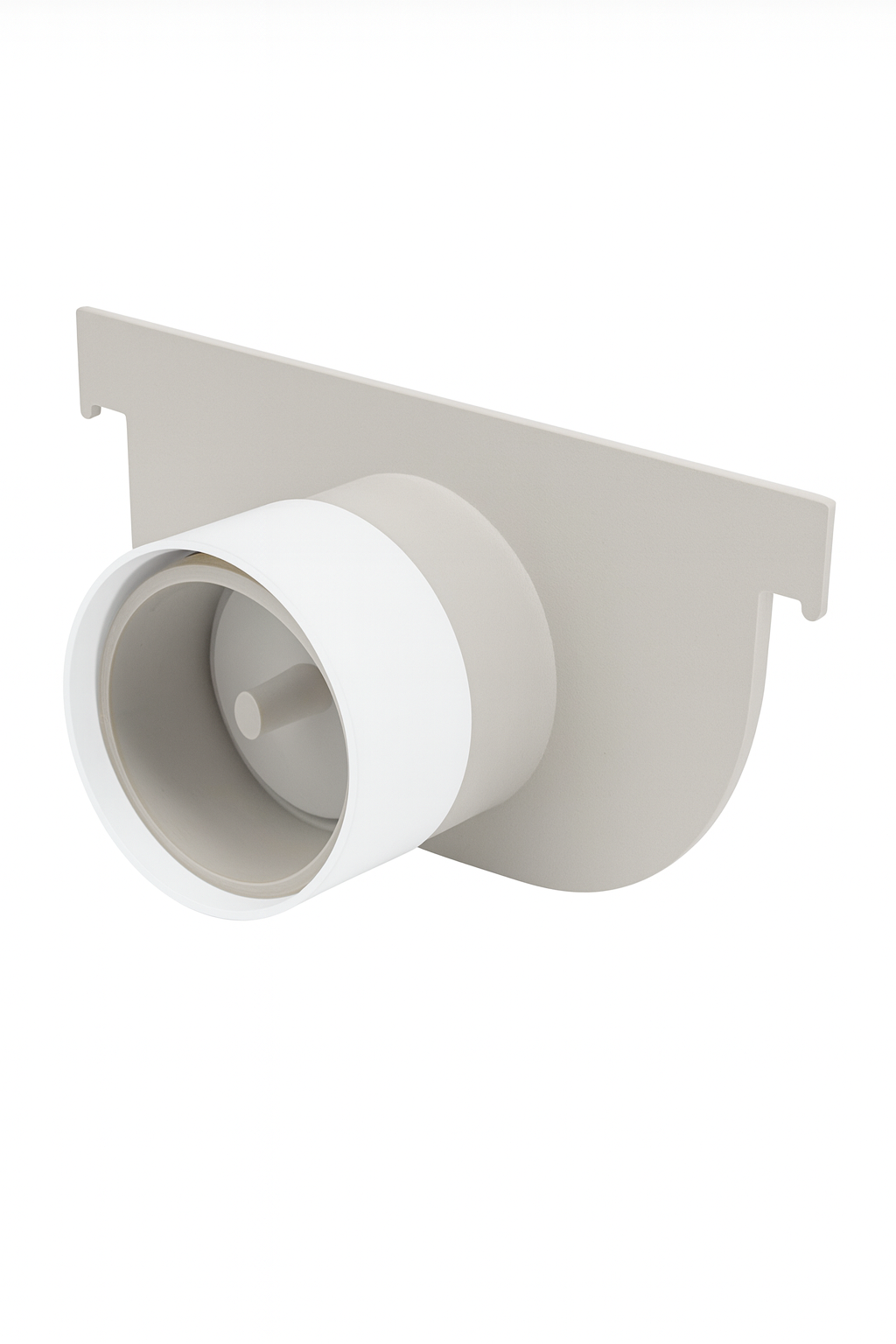 NDS 831 - 8" Pro Series Channel Drain Shallow Profile End Cap / 3" S&D SPT Knockout End Outlet