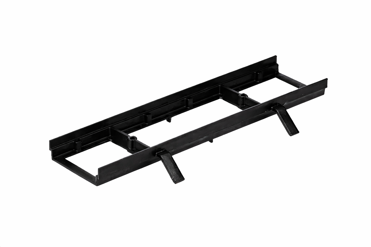 NDS DS-200H - Dura Slope® Channel Drain Frame, 6-3/8 in. Wide X 2 ft. Long, Ductile Iron