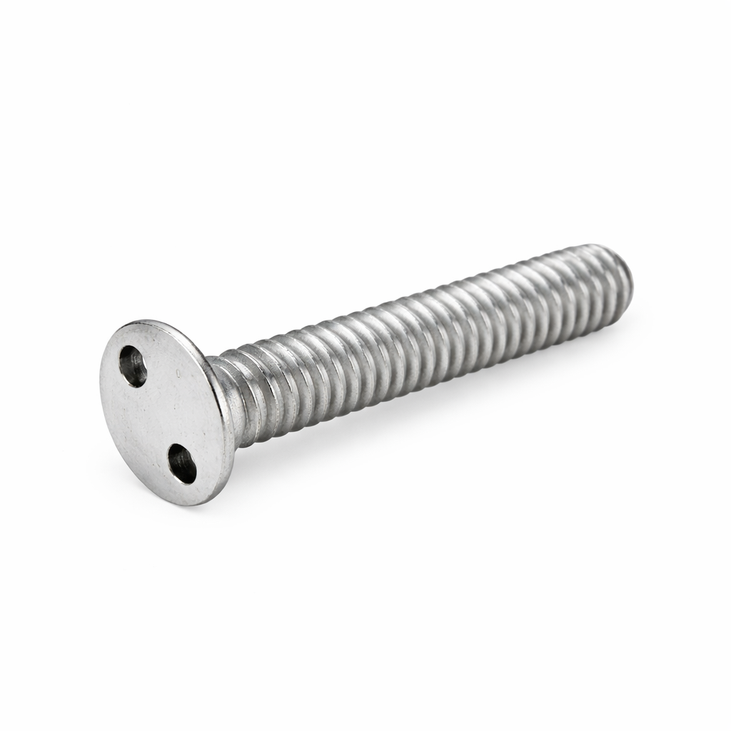 NDS DS-650 - 1/4 in. X 1-1/2 in. Spanner Head Screw, Stainless Steel, Bag of 12