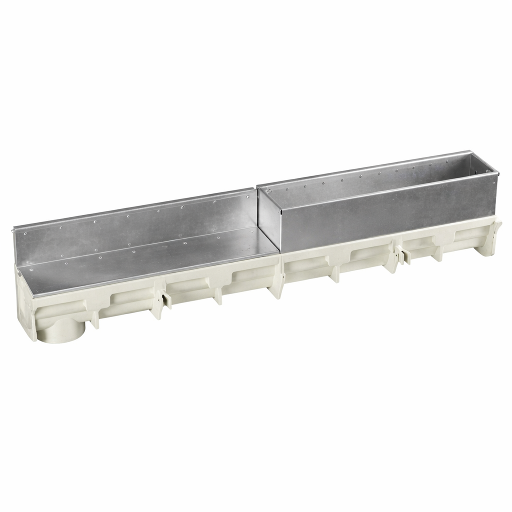 NDS DS-STMAINT - 2FT Dura-Slope Channel Drain Slot Top Galvanized Maintenance Unit