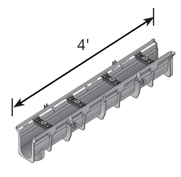 NDS DS-100N - Neutral Dura Slope Channel Drain (Neutral Slope)
