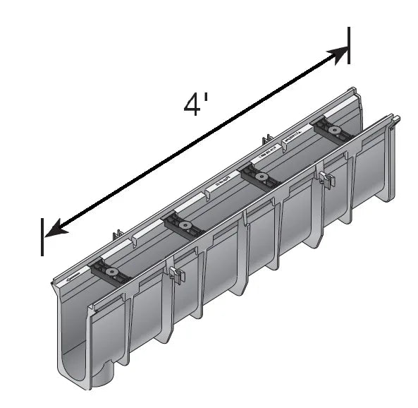 NDS DS-114 - Dura Slope Channel Drain (11.72" to 12.06" Deep)