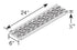 NDS DS-601 - 2FT Raw Deco Weave Grate